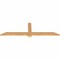 Ekena Millwork Eugene Smooth Timber Gable Bracket, Western Red Cedar, 60"W x 17"H x 1 1/2"D x 3 1/2"F, 7/12 Pitch GBW060X17X0204EUG00SWR - alternate 3